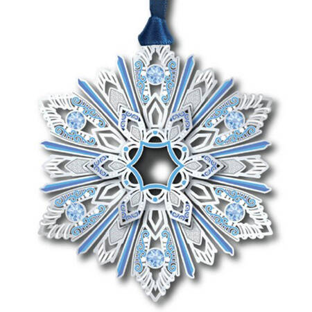 Snowflake Ornaments Jeweled Snowflake - Boxed