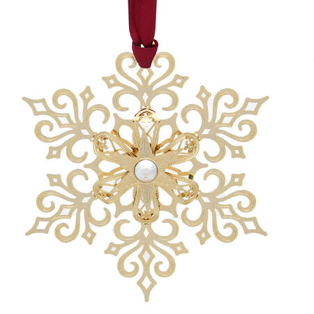 Snowflake Ornaments Brilliant Gold Snowflake - Boxed