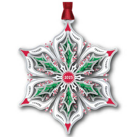 Annual Snowflake Ornament 2023 Snowflake - With Box Bx2023