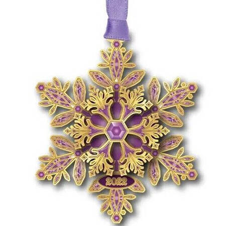 Annual Snowflake Ornament 2022 Snowflake - With Box Bx2022
