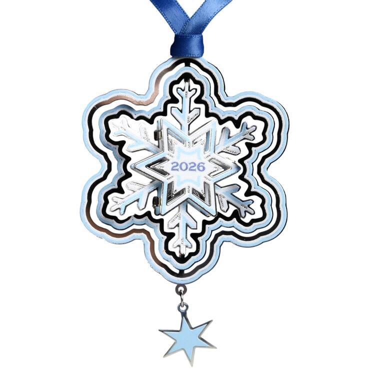 Annual Snowflake Ornament 2026 Snowflake - Wtih Box Bx2026