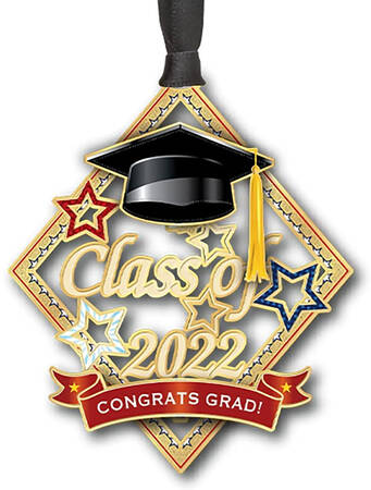 Annual Graduation Ornament Class Of 2022 - With Box Bx2022
