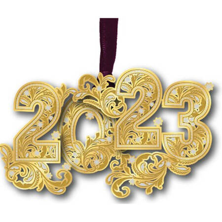 Annual Numeral (Year) Ornaments 2023 - With Box Bx2023