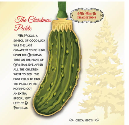 Christmas Ornaments Christmas Pickle - With Box