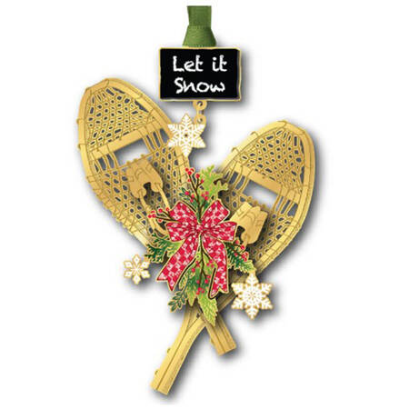 Christmas Ornaments Snowshoes - Boxed