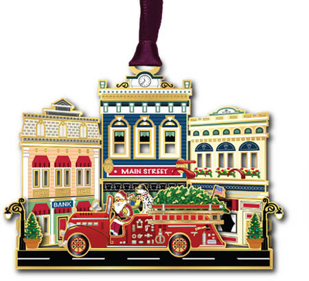 Christmas Ornaments Main Street Firetruck - Boxed