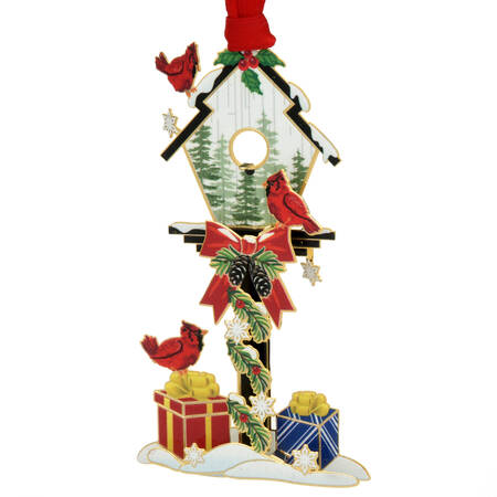 Christmas Ornaments Seasonal Bird House - Boxed