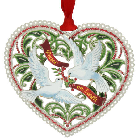 Christmas Ornaments Peace Doves - Boxed