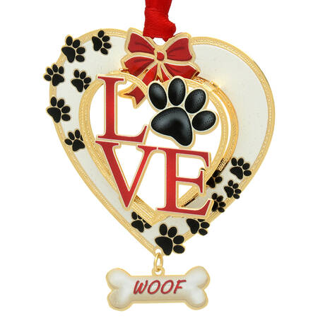 Christmas Ornaments Dog Love - Boxed