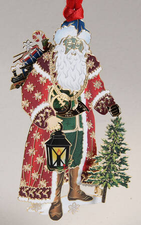 Christmas Ornaments Vintage Santa - Boxed