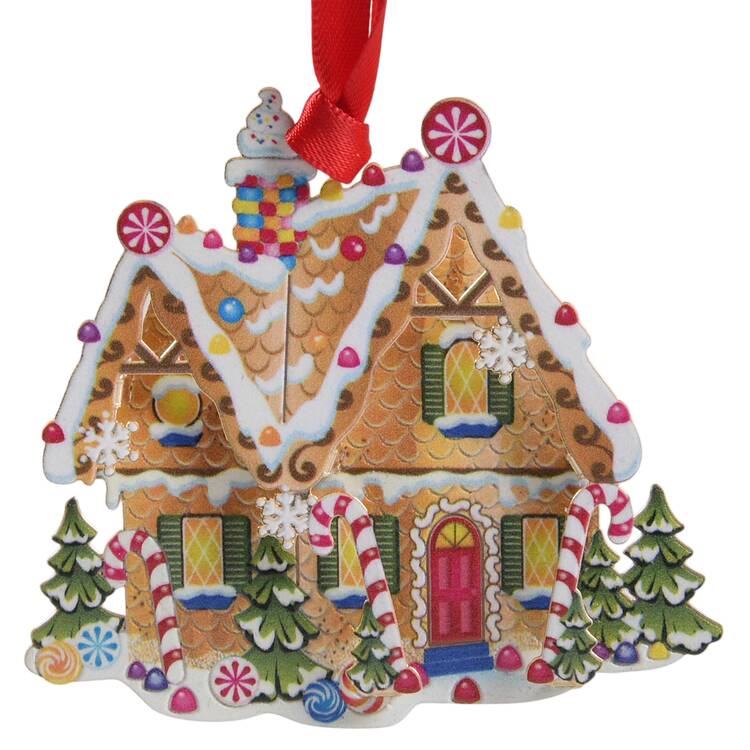 Christmas Ornaments Gingerbread House - Boxed