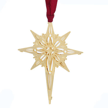Gold Ornaments Bethlehem Star - Boxed