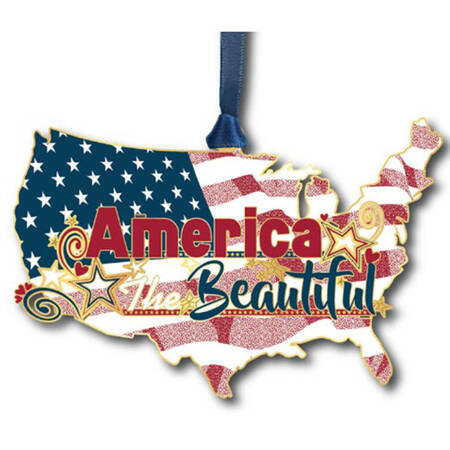 Americana Ornaments Patriotic America - With Box