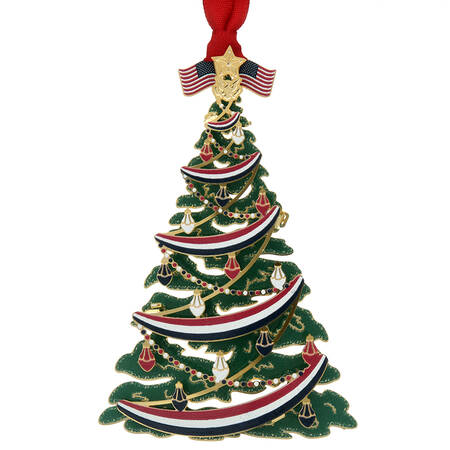 Americana Ornaments Classic Patriotic Tree - With Box