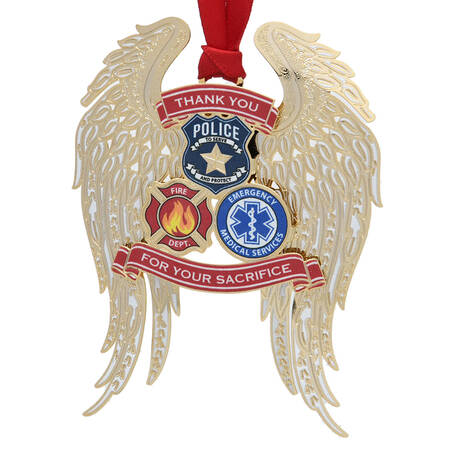 Americana Ornaments First Responders Angel - Boxed