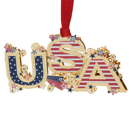 Americana Ornaments USA 3d - Boxed