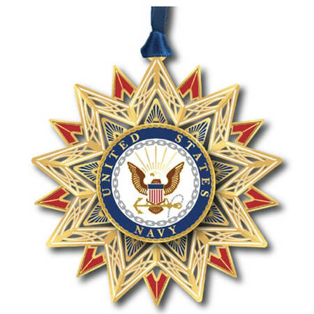 Military Ornaments U.S. Navy Star - With Box