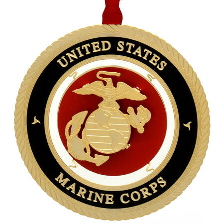 Military Ornaments U.S. Marine Corps Seal - Boxed