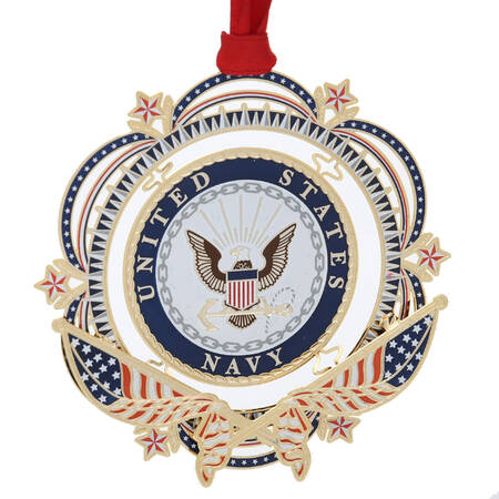 Military Ornaments Patriotic U.S. Navy - Boxed