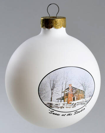 Limited Edition Ornaments Snow At The Studio - With Box