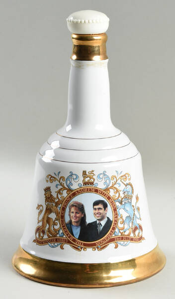 Bells Scotch Whiskey Decanters Andrew And Sarah Marriage 1986  - No Box