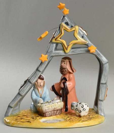 Christmas Candle Houses Nativity Creche - No Box by Blue Sky