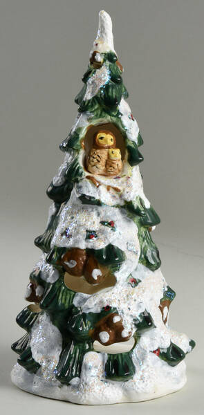 Christmas Candle Houses Snowtree - No Box