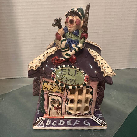 Christmas Candle Houses Elf School - No Box