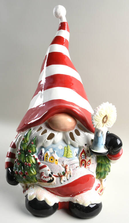 Christmas Candle Houses Gnome For Holiday - No Box