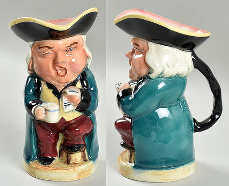 Character Jug The Singer - Teal Coat Burgundy Pants - No Box