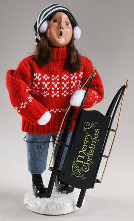 Snow Day Fun Specialty Characters Snow Day Family - Girl With Sled - No Box 39c