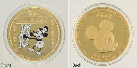 Disney Mickey Mouse Proof Collection Steamboat Willie-1928 - No Box