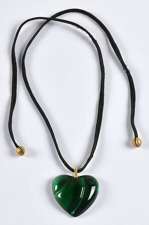 Crystal Pendants Heart Pendant - Green - Boxed