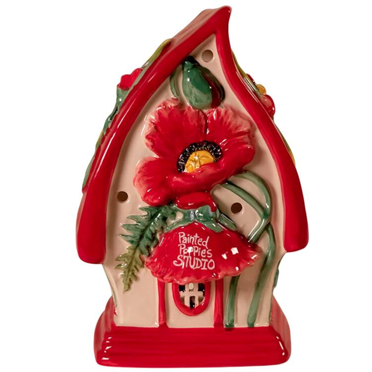 Candle House Collection (Non Seasonal) Painted Poppies Studio - No Box