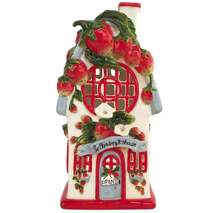 Candle House Collection (Non Seasonal) Strawberry Teahouse - No Box