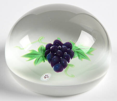 Limited Edition Dated Paperweight Grape - Boxed