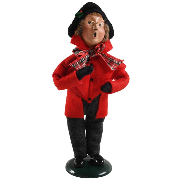 Specialty Carolers Moravian Boy - Missing Candle - No Box