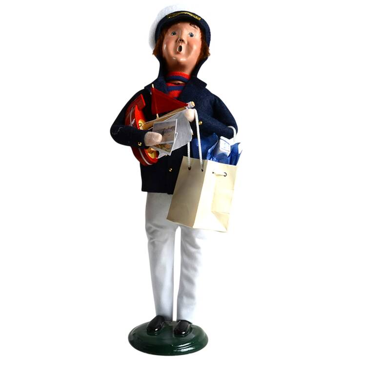 Seafaring Carolers Nautical Man With Boat - No Box