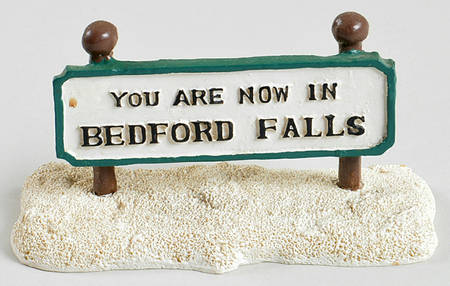 It's A Wonderful Life Beford Falls Sign - Boxed