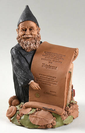 Tom Clark Gnomes Congratulations-Graduate With Diploma - No Box