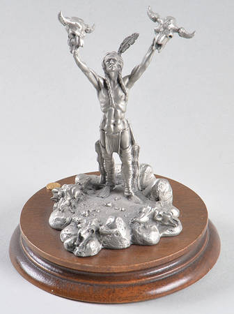 Chilmark Pewter Figurines Buffalo Spirit - Boxed