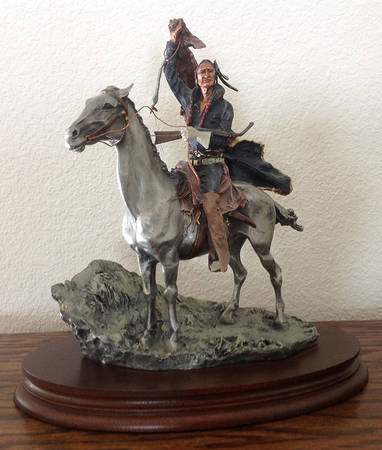 Chilmark Pewter Figurines Blanket Signal - With Box