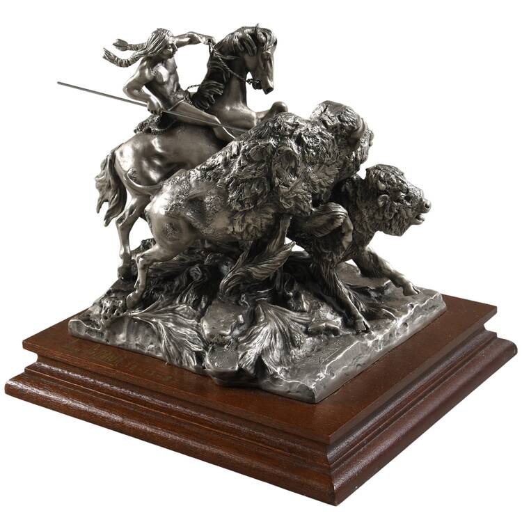 Chilmark Pewter Figurines Buffalo Hunt - No Box