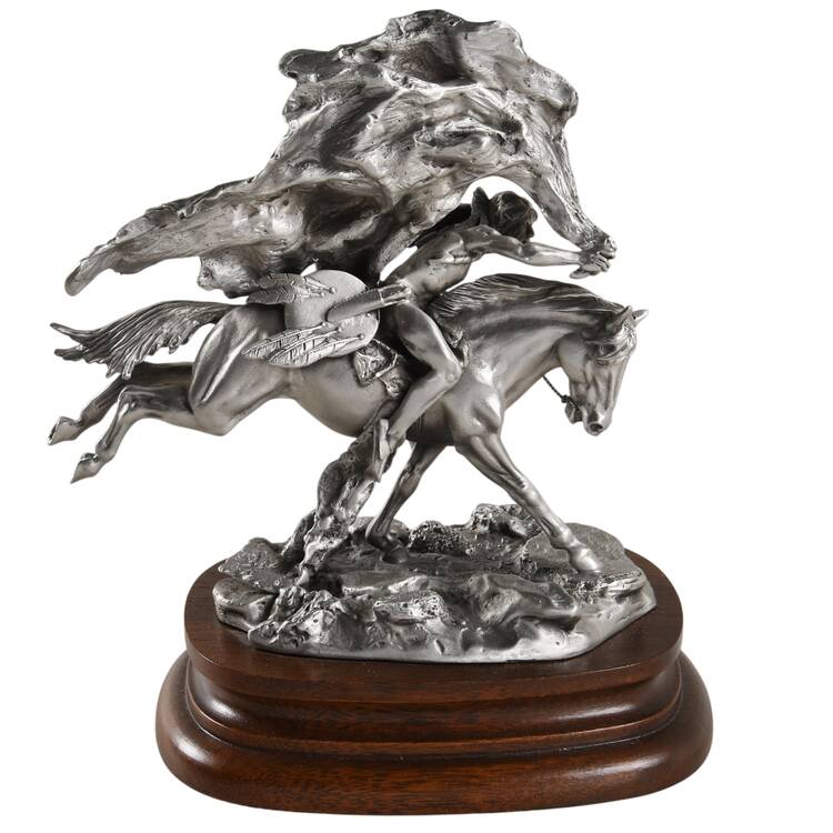 Chilmark Pewter Figurines Buffalo Robe - No Box