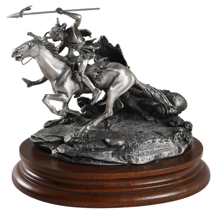 Chilmark Pewter Figurines Apache Attack - No Box