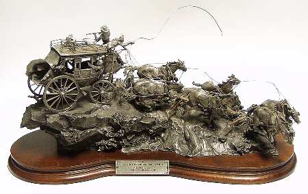 Chilmark Pewter Figurines Flat Out For Red River Station - No Box