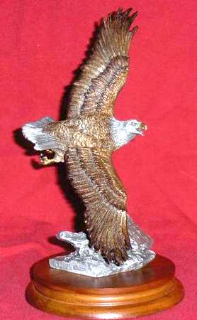 Chilmark Pewter Figurines On Eagle's Wing - Boxed