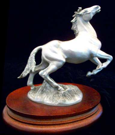 Chilmark Pewter Figurines Stallion - Boxed