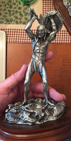 Chilmark Pewter Figurines Indian - Boxed