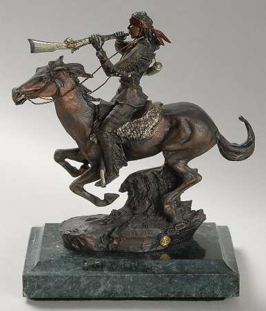 Chilmark Pewter Figurines Buffalo Hunter - Boxed